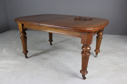 Large Extending Mahogany Dining Table - Kernow Furniture