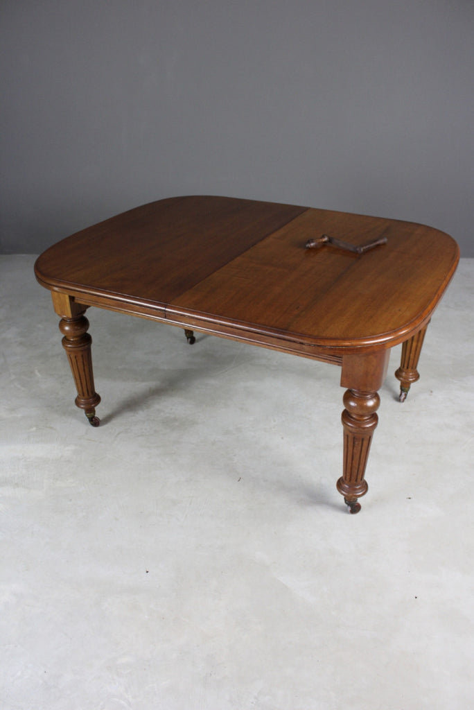 Large Extending Mahogany Dining Table - Kernow Furniture