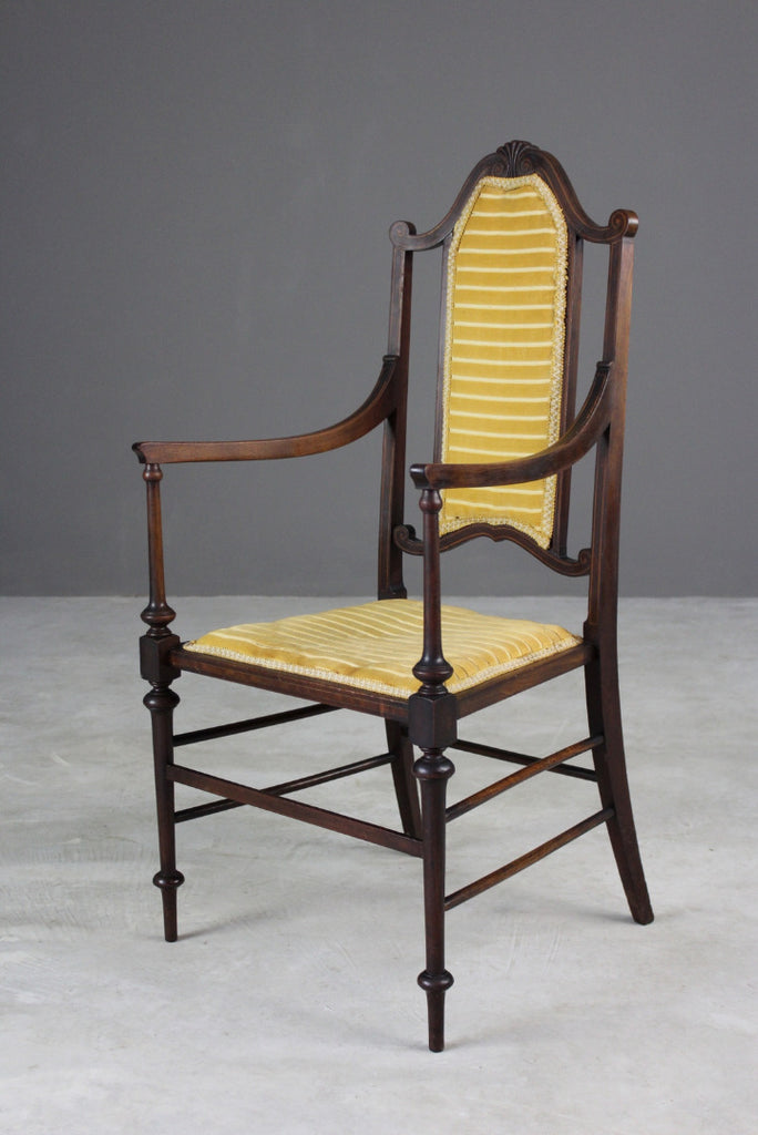 Edwardian Open Arm Chair - Kernow Furniture