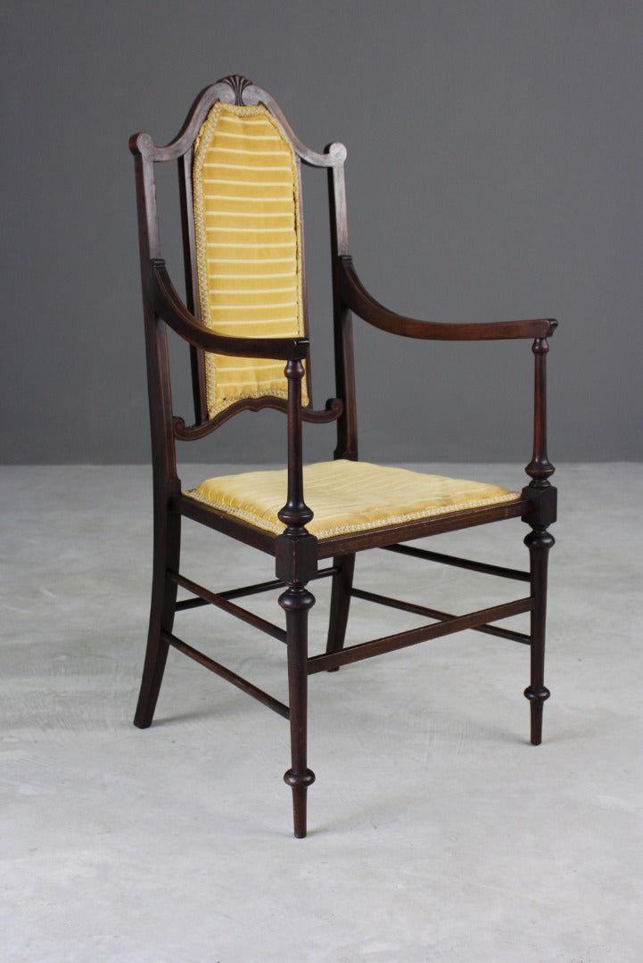 Edwardian Open Arm Chair - Kernow Furniture