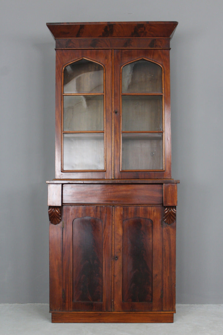 Victorian Mahogany Bookcase - Kernow Furniture