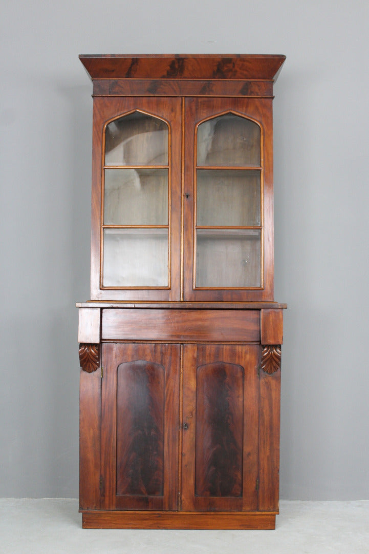 Victorian Mahogany Bookcase - Kernow Furniture