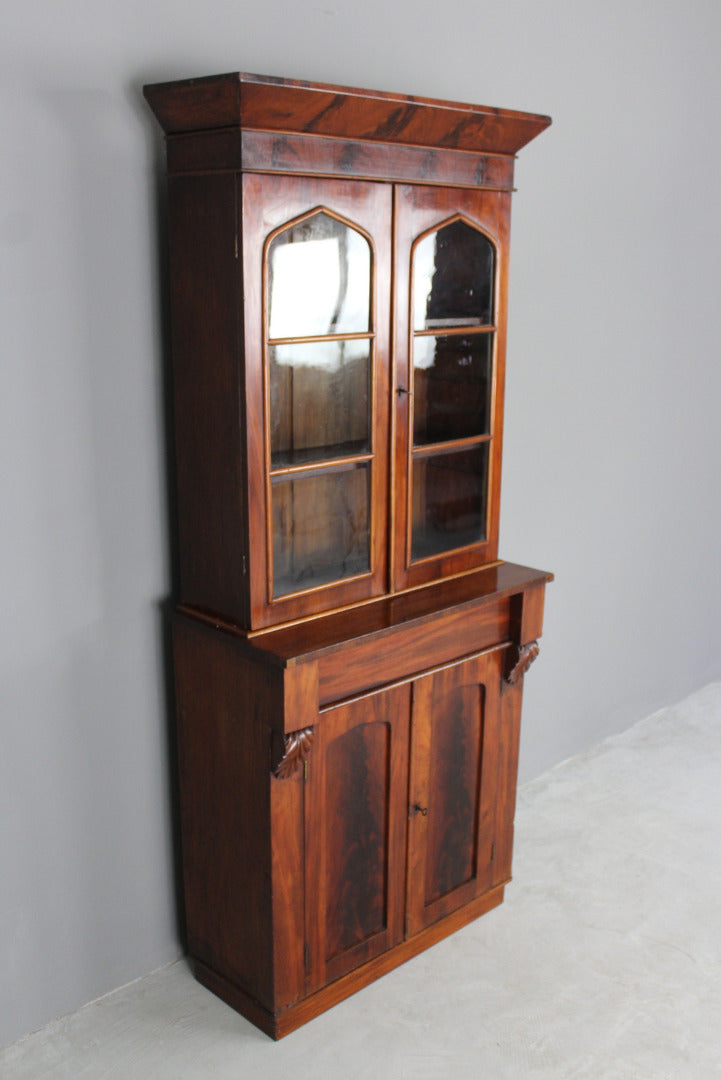 Victorian Mahogany Bookcase - Kernow Furniture