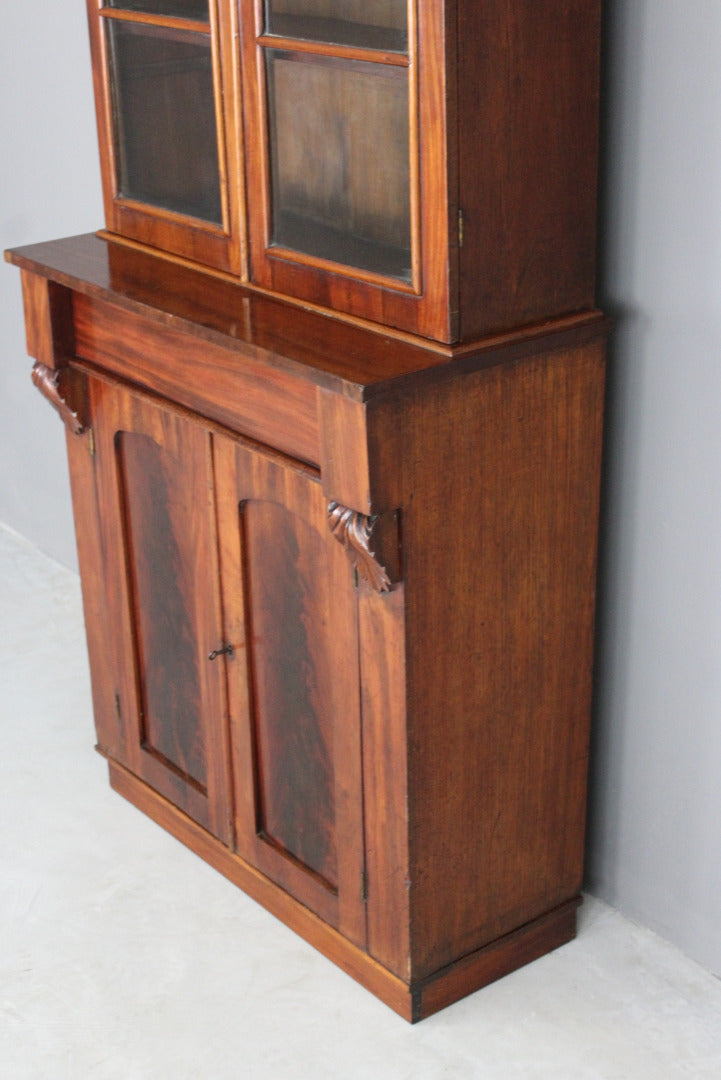 Victorian Mahogany Bookcase - Kernow Furniture