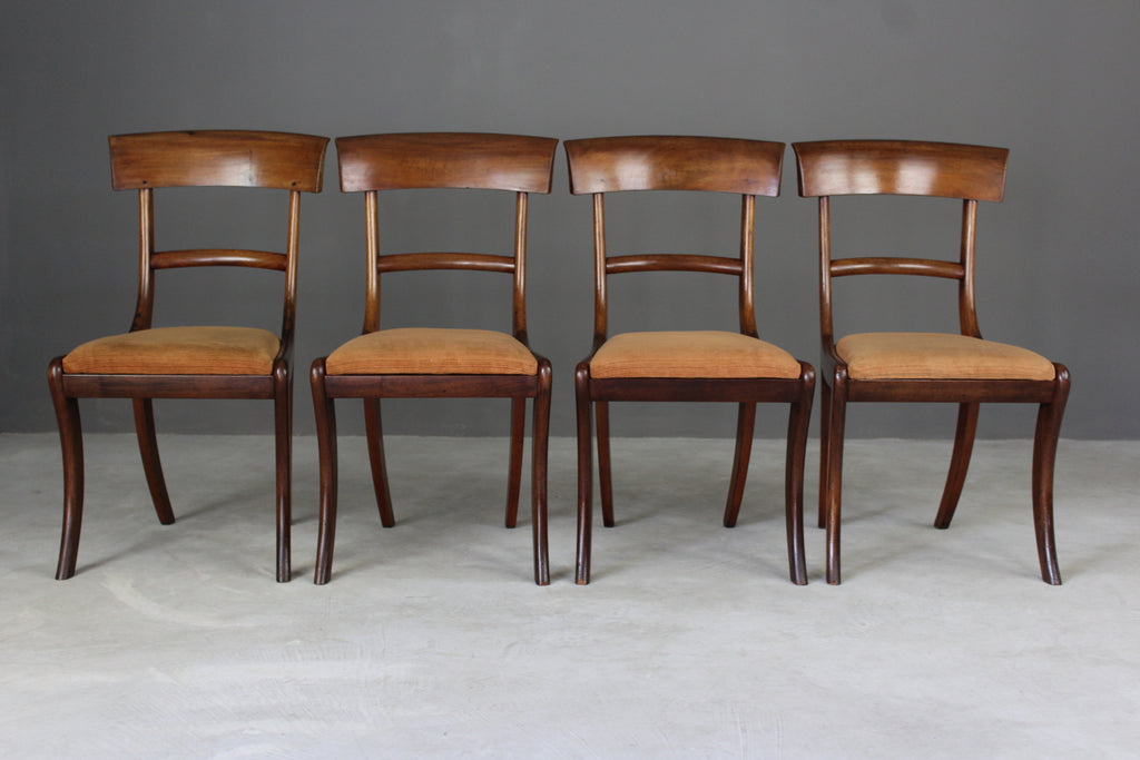 Antique Mahogany Dining Chairs - Kernow Furniture