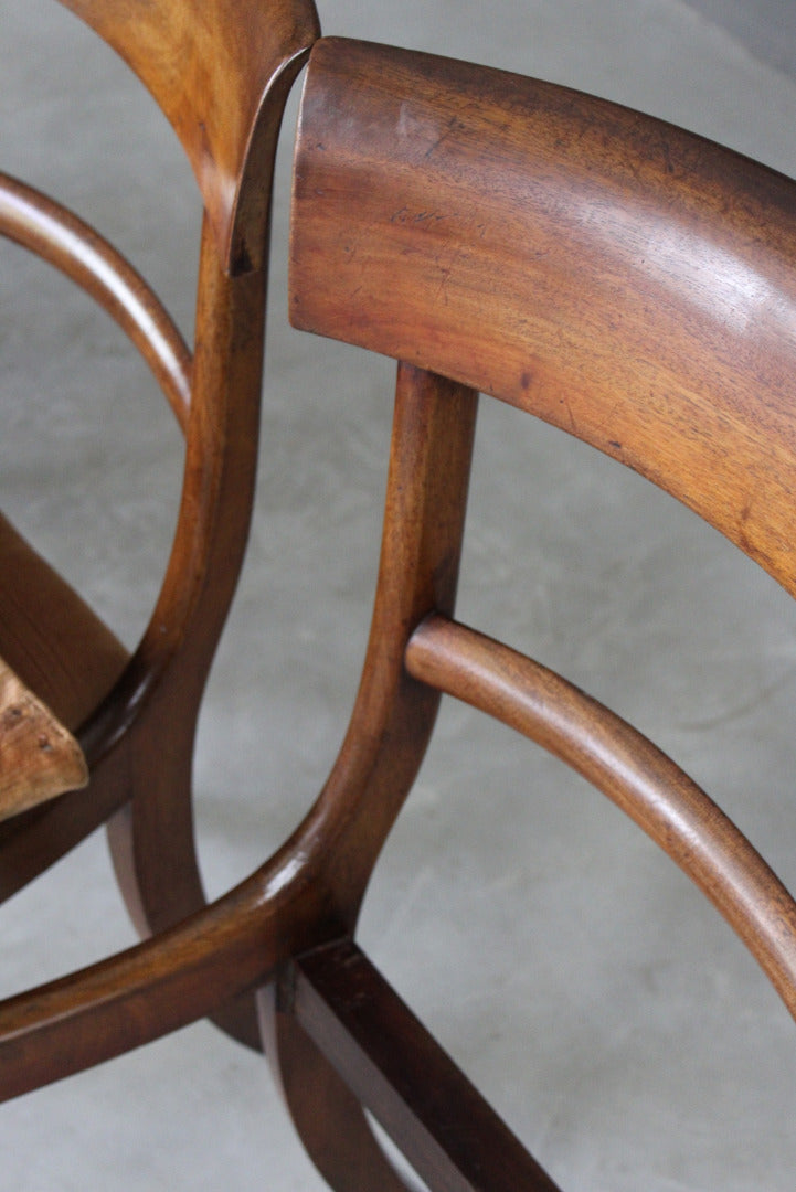 Antique Mahogany Dining Chairs - Kernow Furniture