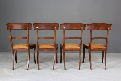 Antique Mahogany Dining Chairs - Kernow Furniture