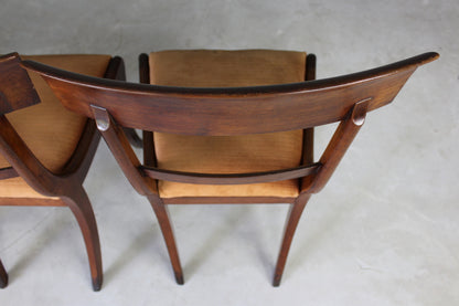 Antique Mahogany Dining Chairs - Kernow Furniture