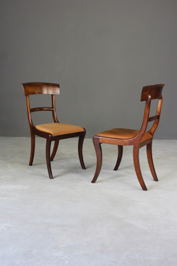 Antique Mahogany Dining Chairs - Kernow Furniture