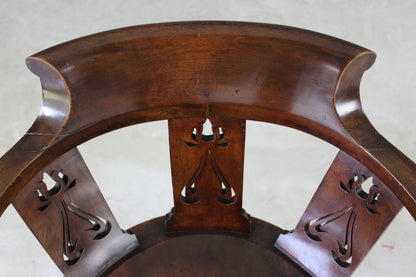 Edwardian Swivel Desk Chair - Kernow Furniture