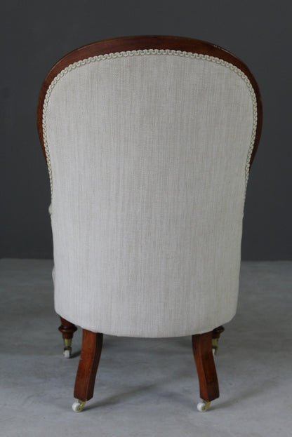 Victorian Button Back Armchair - Kernow Furniture