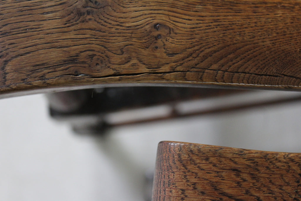 Pair Oak Ladderback Carver Chairs - Kernow Furniture
