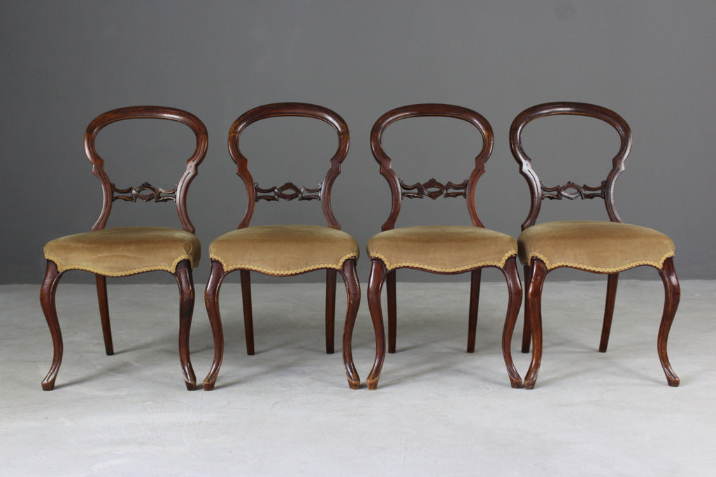 4 Victorian Dining Chairs - Kernow Furniture