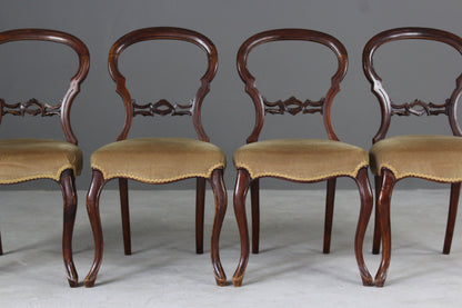 4 Victorian Dining Chairs - Kernow Furniture