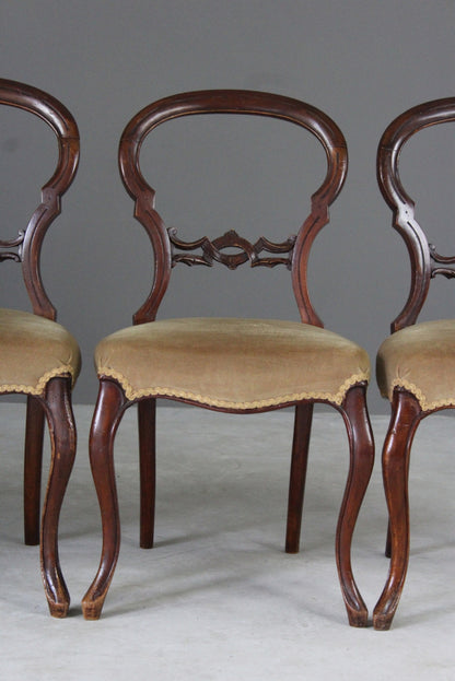 4 Victorian Dining Chairs - Kernow Furniture
