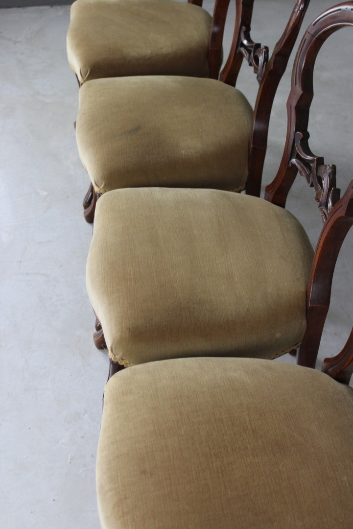 4 Victorian Dining Chairs - Kernow Furniture