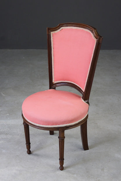 Vintage French Style Pink Salon Chair - Kernow Furniture