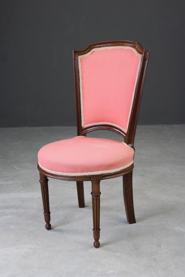 Vintage French Style Pink Salon Chair - Kernow Furniture