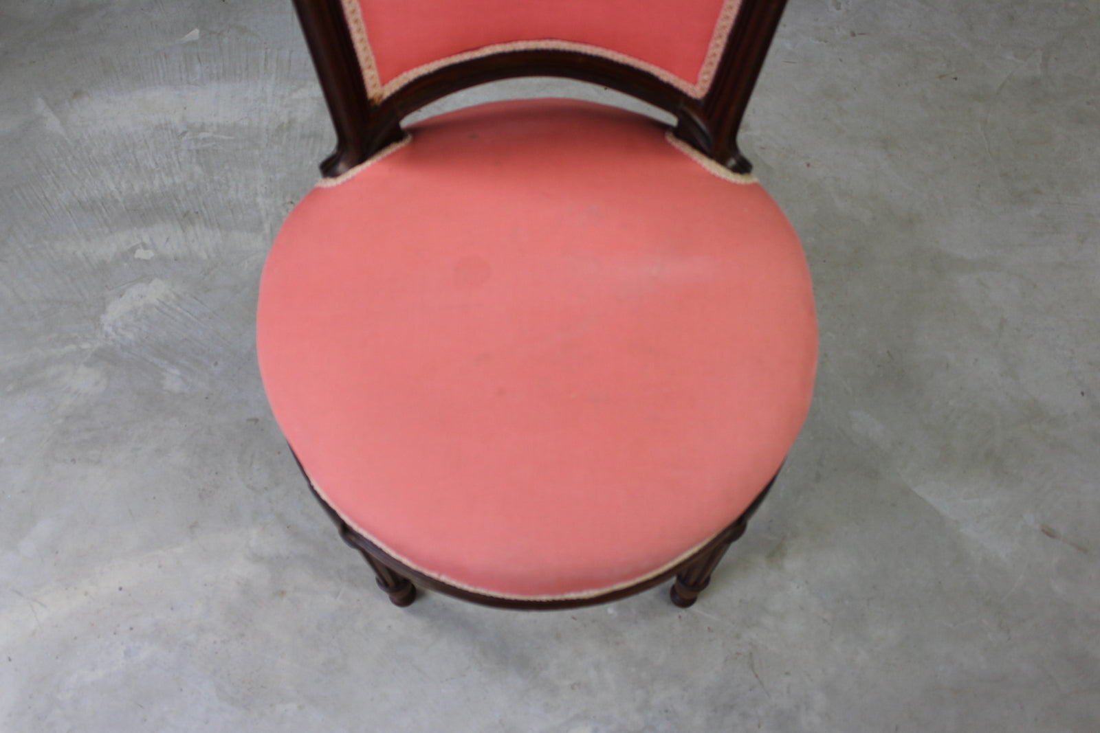 Vintage French Style Pink Salon Chair - Kernow Furniture