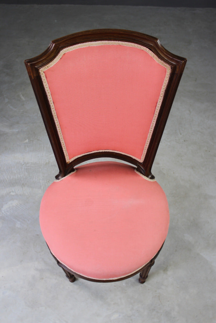 Vintage French Style Pink Salon Chair - Kernow Furniture