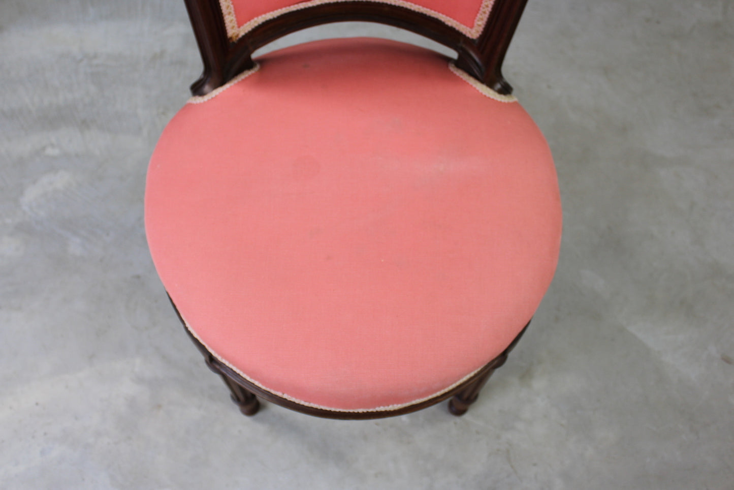 Vintage French Style Pink Salon Chair - Kernow Furniture