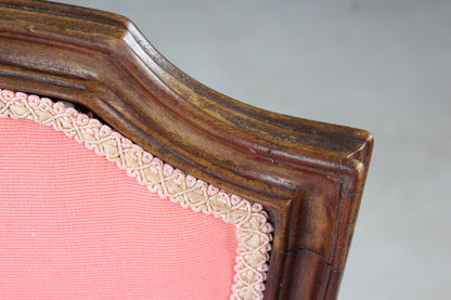 Vintage French Style Pink Salon Chair - Kernow Furniture