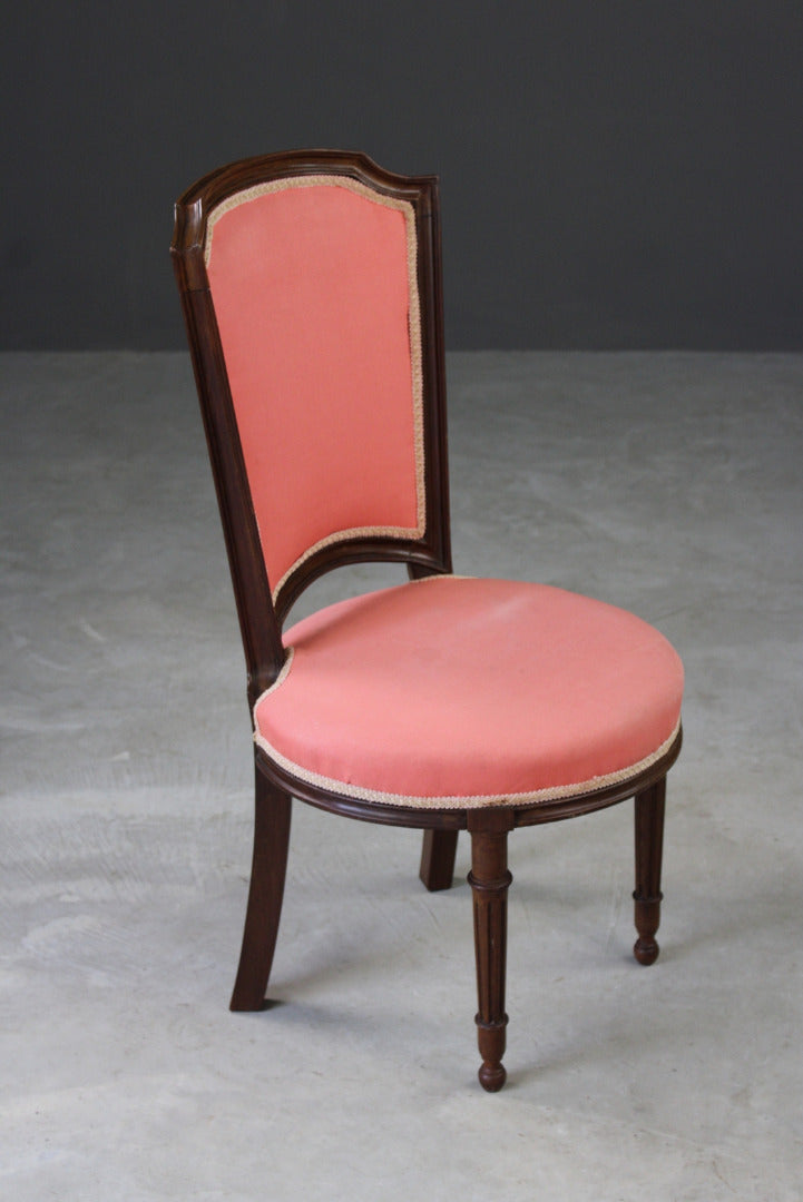 Vintage French Style Pink Salon Chair - Kernow Furniture