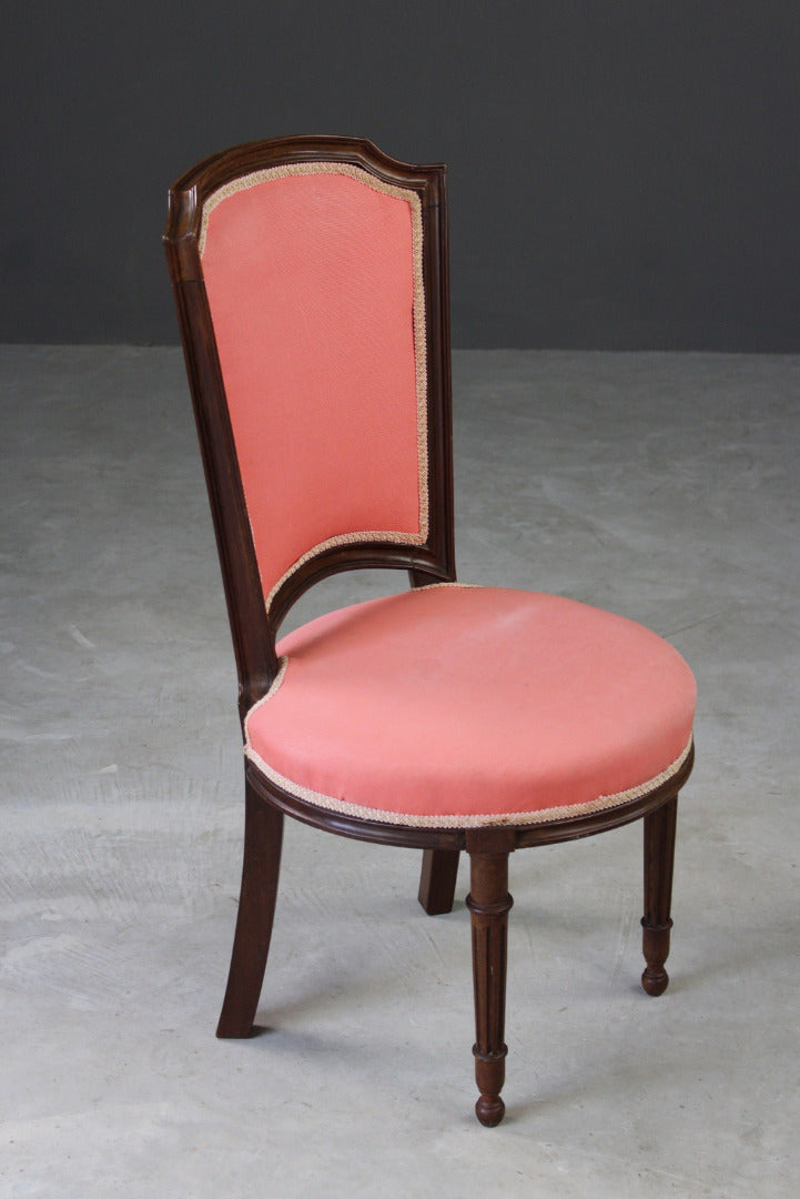 Vintage French Style Pink Salon Chair - Kernow Furniture