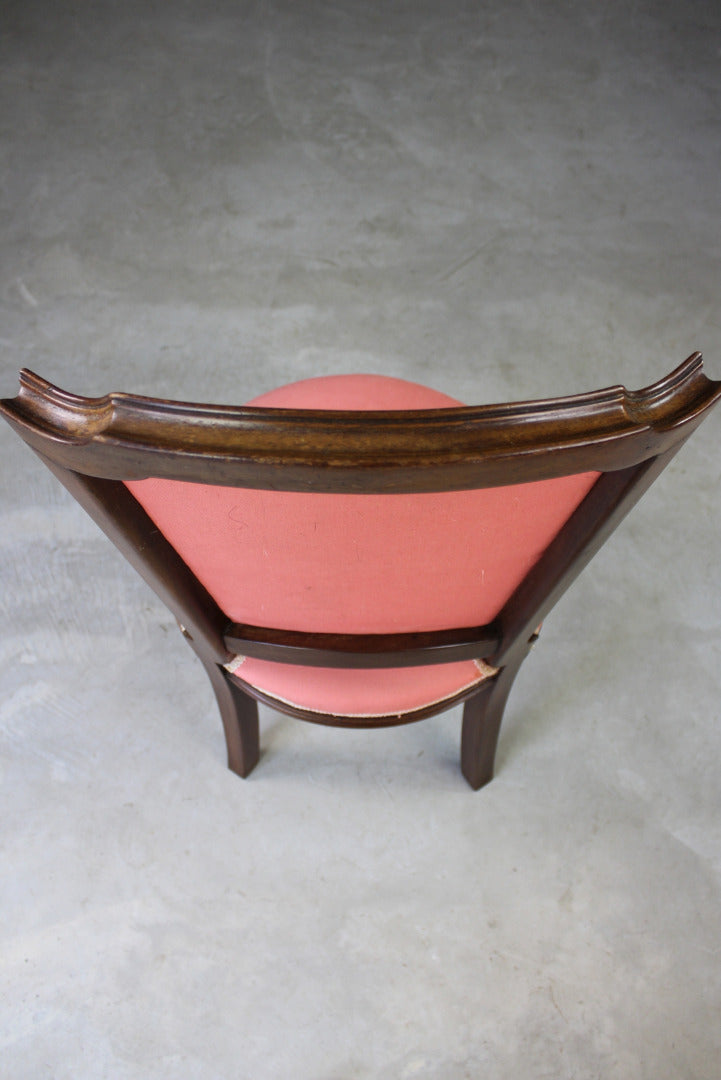 Vintage French Style Pink Salon Chair - Kernow Furniture