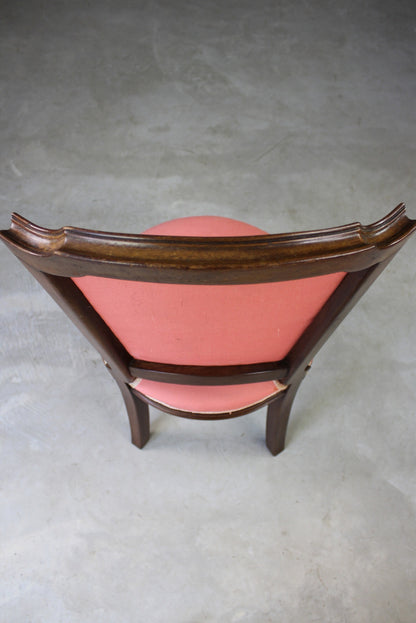 Vintage French Style Pink Salon Chair - Kernow Furniture