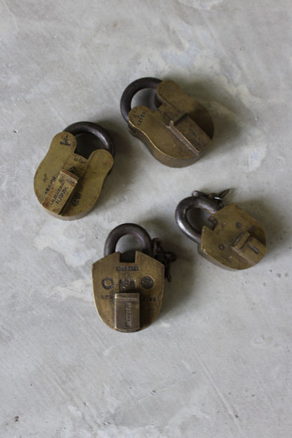 Vintage Brass Padlocks - Kernow Furniture