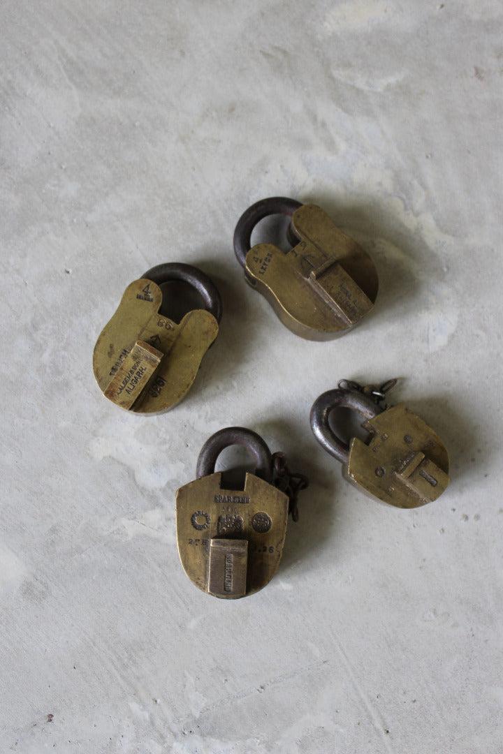 Vintage Brass Padlocks - Kernow Furniture