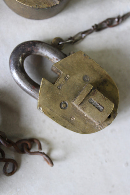 Vintage Brass Padlocks - Kernow Furniture