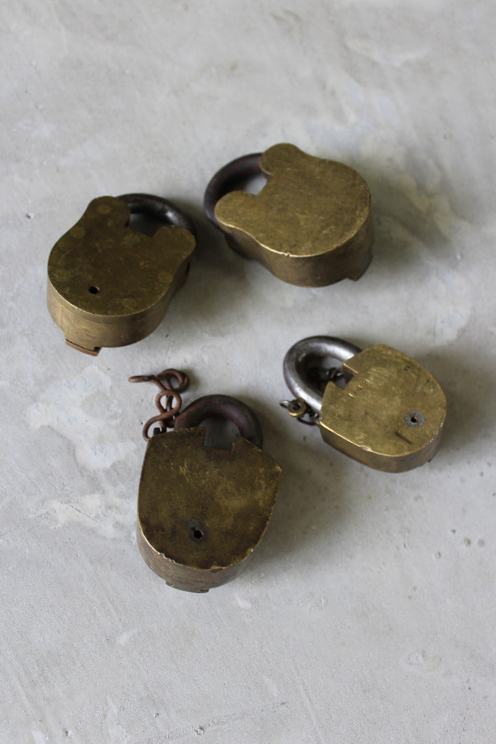 Vintage Brass Padlocks - Kernow Furniture