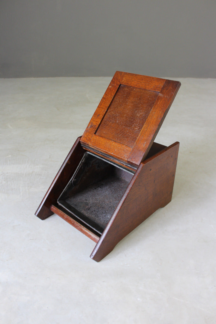 Edwardian Oak Coal Scuttle - Kernow Furniture