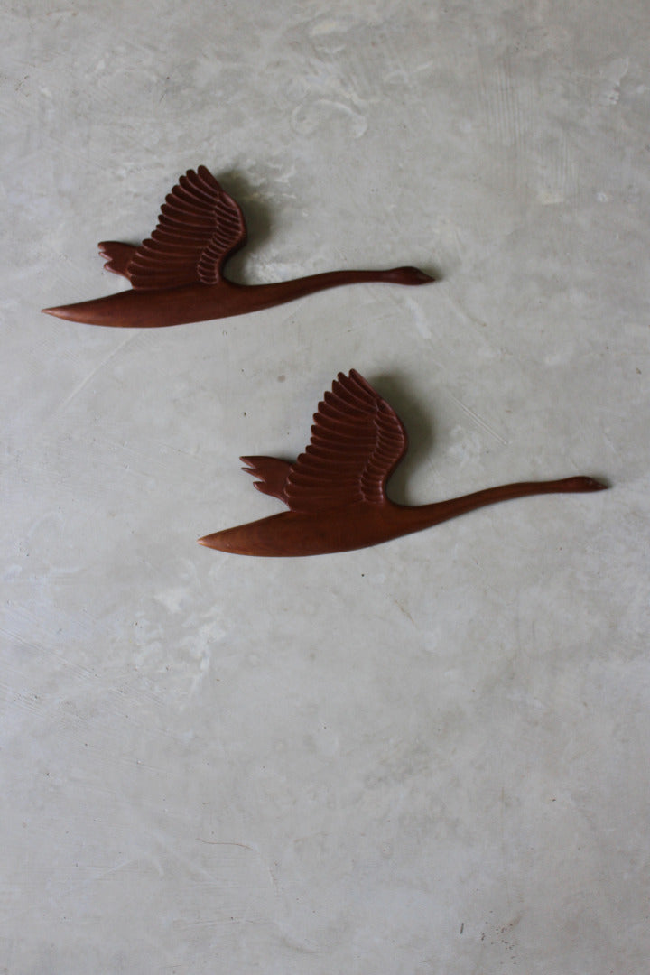 Pair Teak Flying Geese - Kernow Furniture