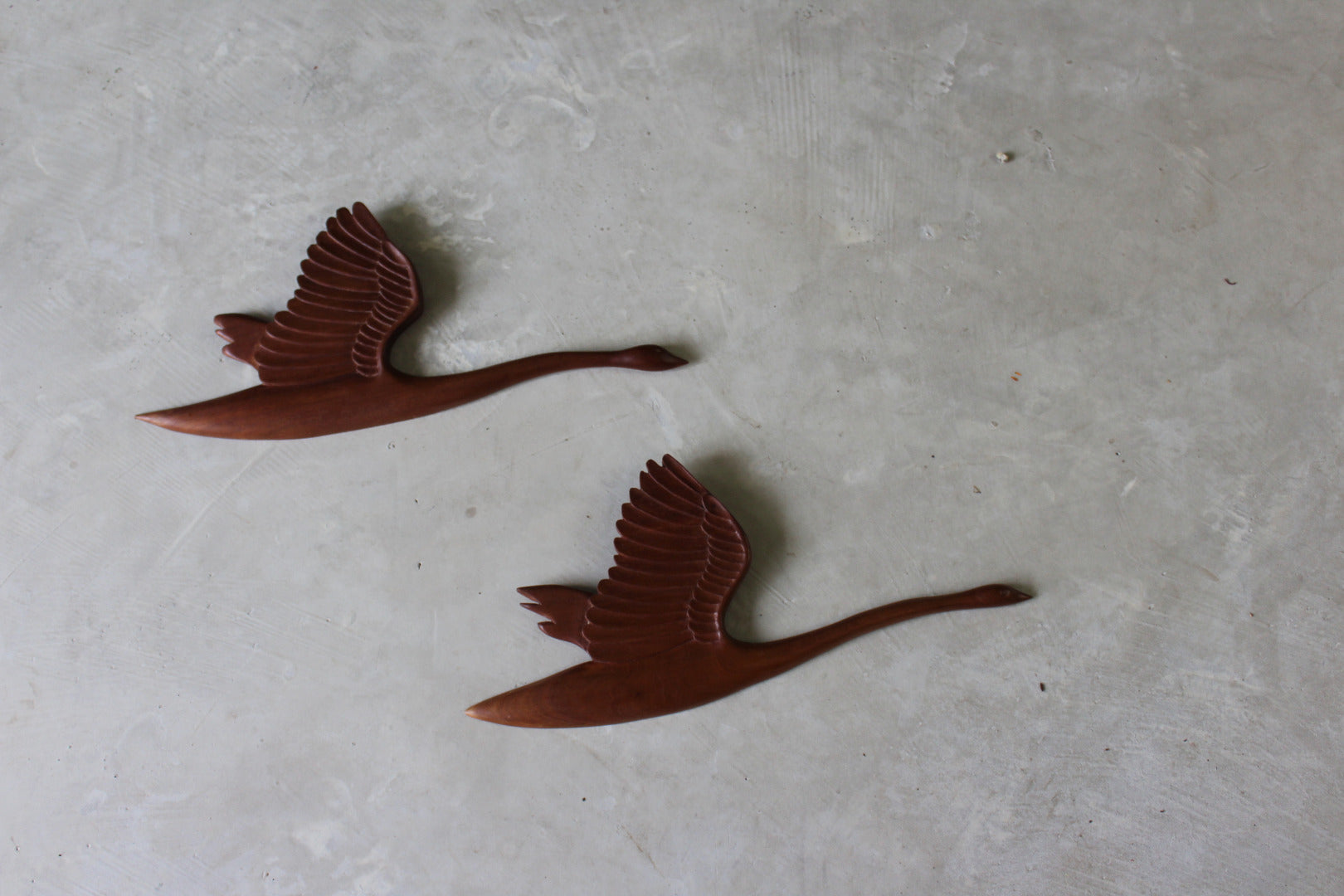 Pair Teak Flying Geese - Kernow Furniture