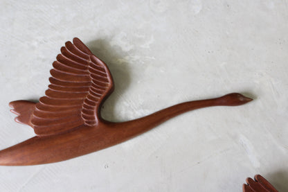 Pair Teak Flying Geese - Kernow Furniture