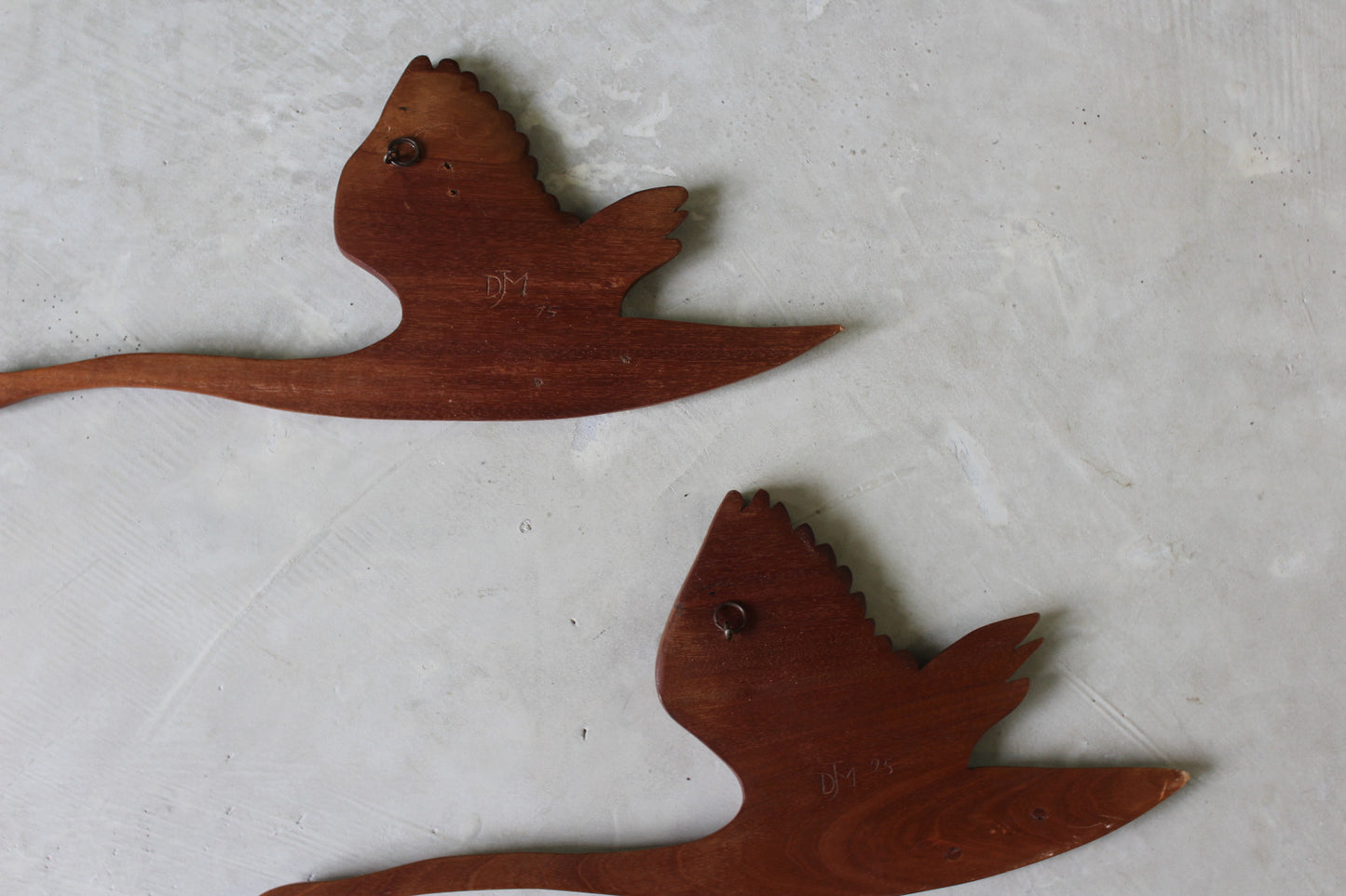 Pair Teak Flying Geese - Kernow Furniture