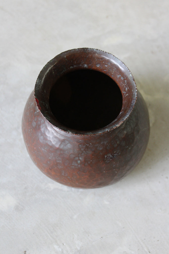 Hammered Copper Pot - Kernow Furniture