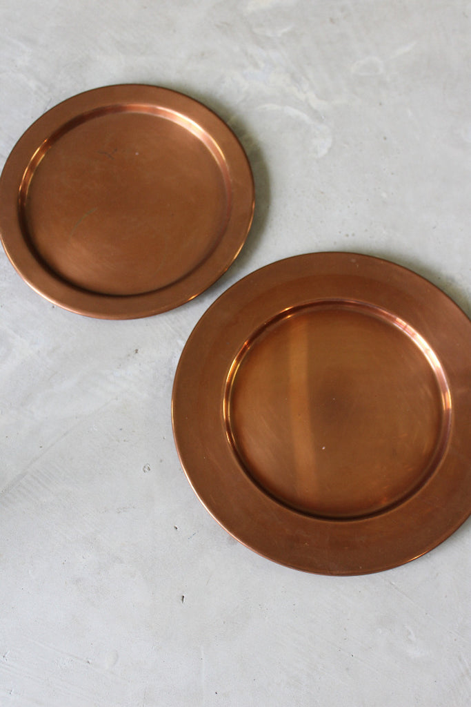 Pair Copper Plates - Kernow Furniture