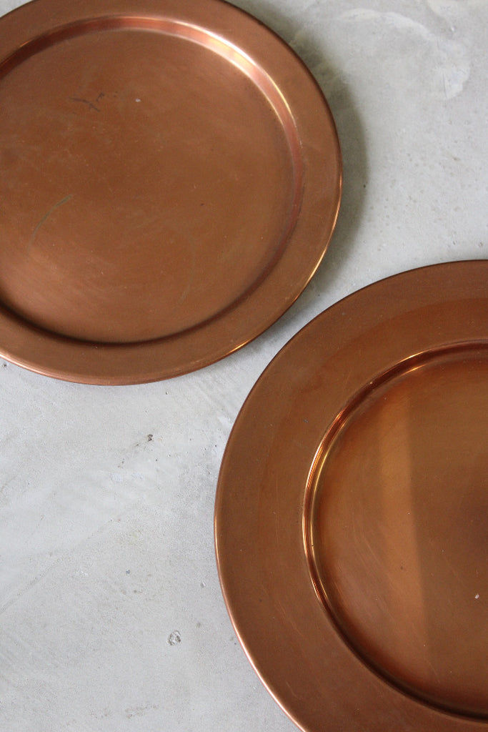 Pair Copper Plates - Kernow Furniture