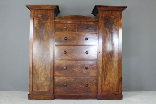 Victorian Mahogany Compactum - Kernow Furniture