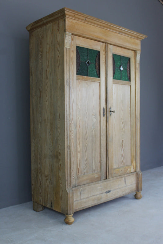 Antique Continental Pine Cupboard - Kernow Furniture