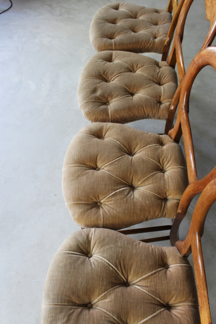 Set 4 Balloon Back Occasional Chairs - Kernow Furniture