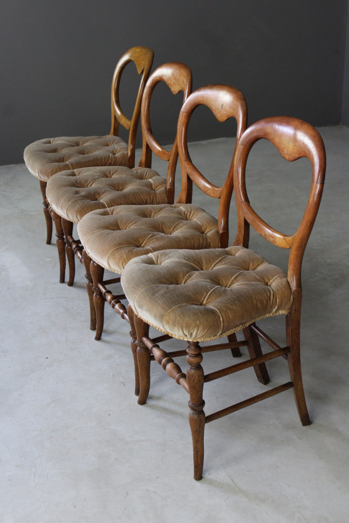 Set 4 Balloon Back Occasional Chairs - Kernow Furniture