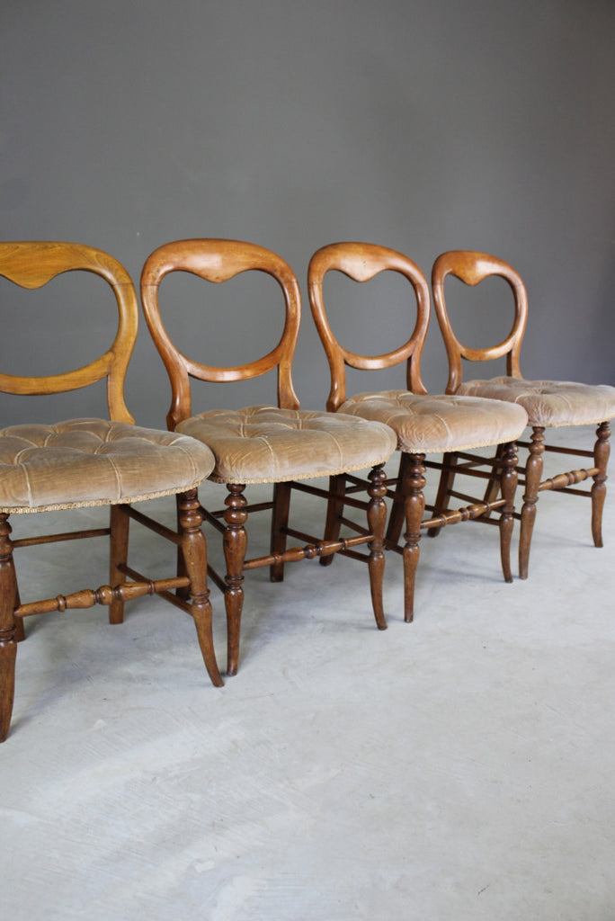 Set 4 Balloon Back Occasional Chairs - Kernow Furniture