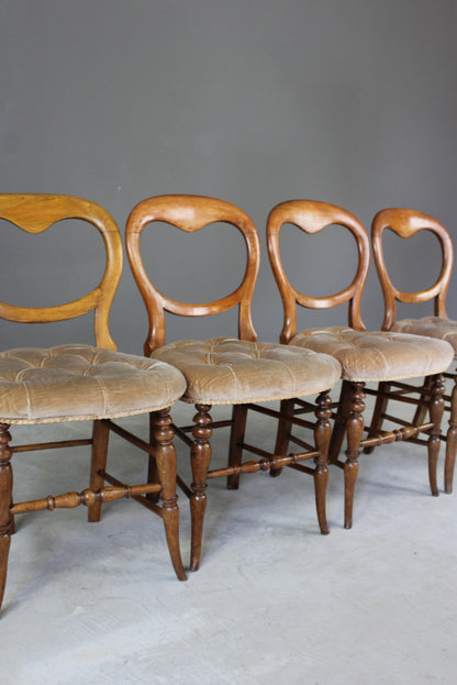 Set 4 Balloon Back Occasional Chairs - Kernow Furniture