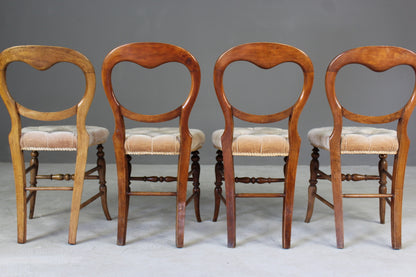 Set 4 Balloon Back Occasional Chairs - Kernow Furniture