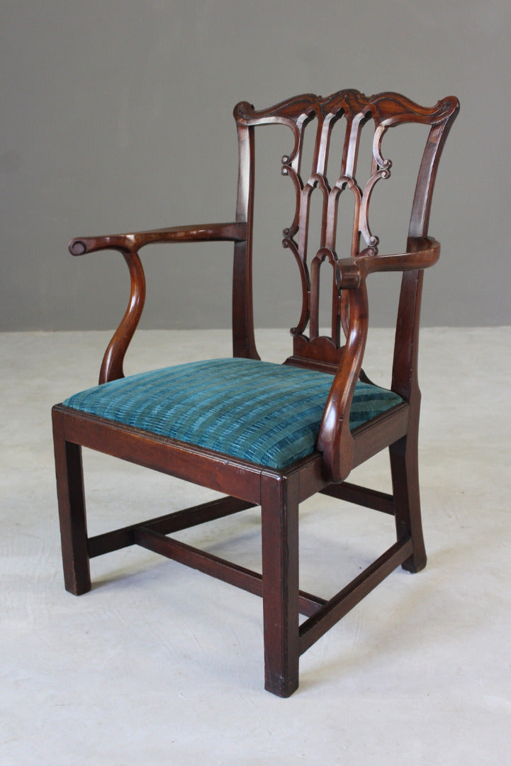 Antique Chippendale Style Carver Chair - Kernow Furniture